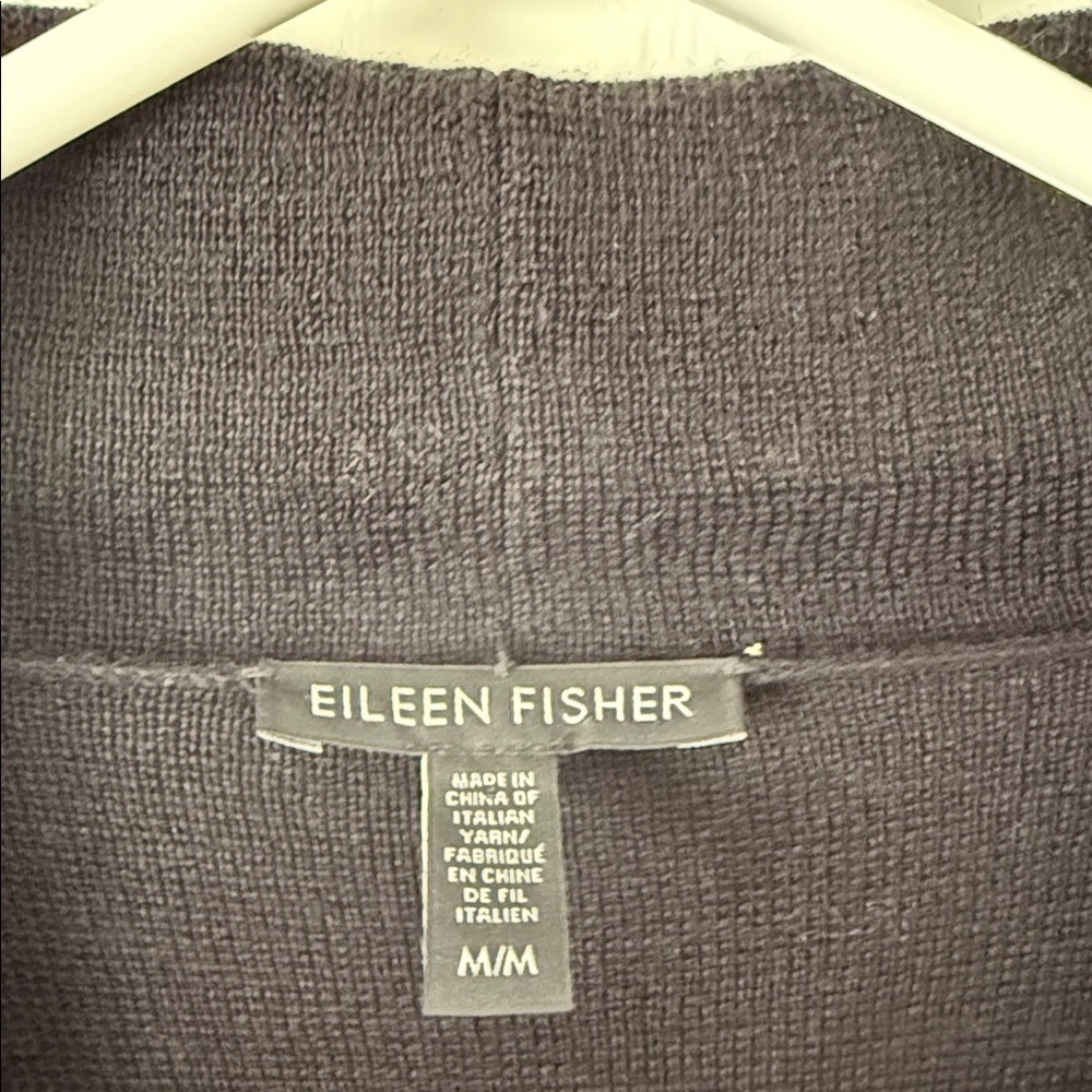 Eileen Fisher Shawl Cardigan Size M - Picture 4 of 5